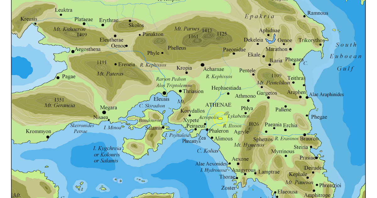 Metron Ariston Map of ancient Attica