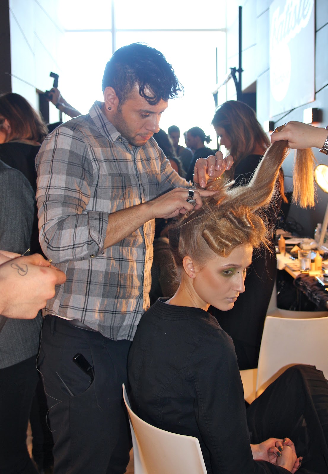 Backstage Beauty Hair Make Up Nails Katie Gallagher Fall 2012
