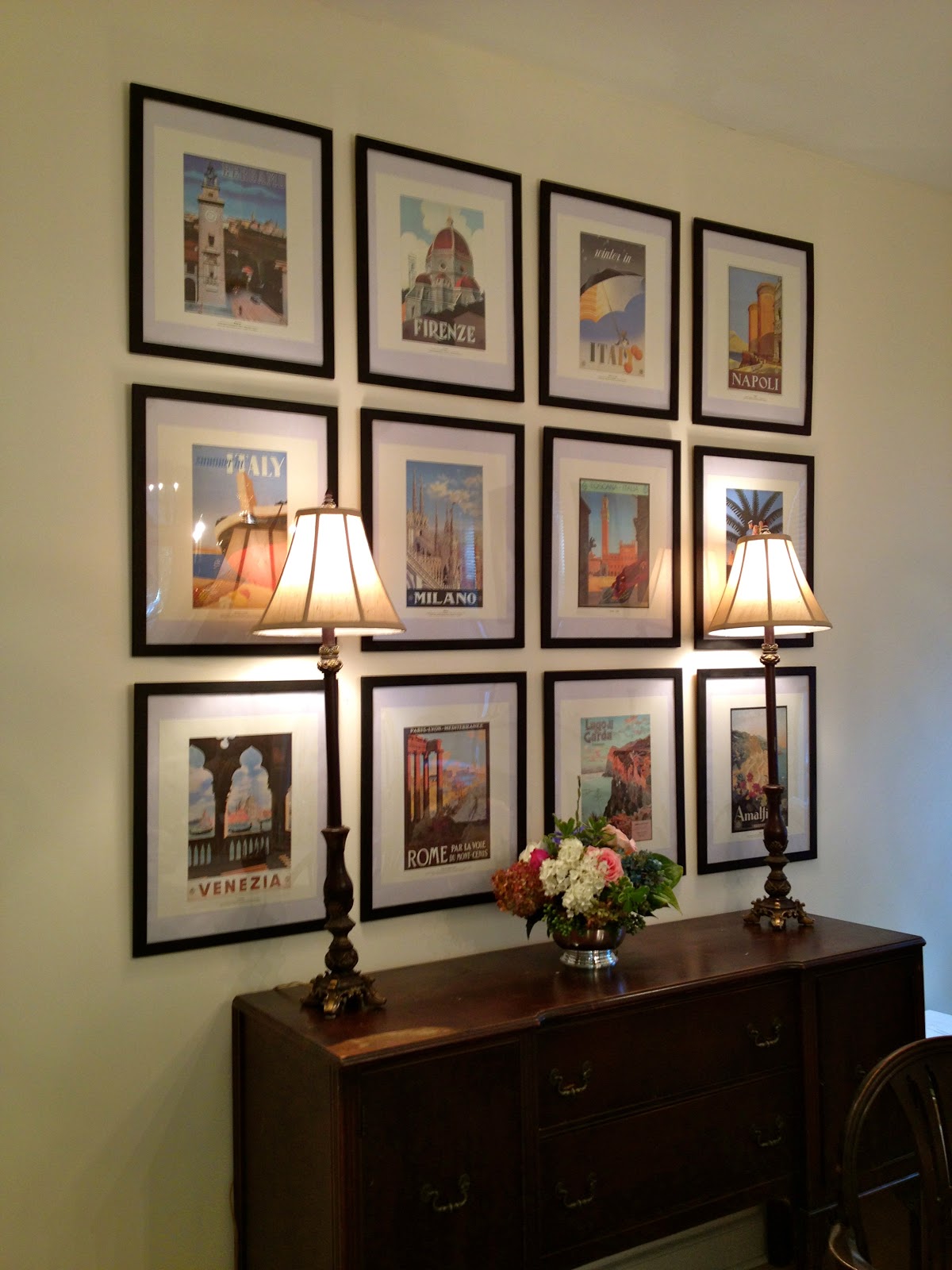 Mel & Liza Spray Painting Frames & Quick Wall Cover Up