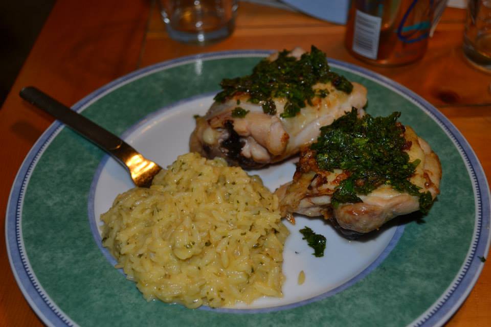 Al's Recipe Reviews Grilled Chicken Thighs with CilantroMint Chutney