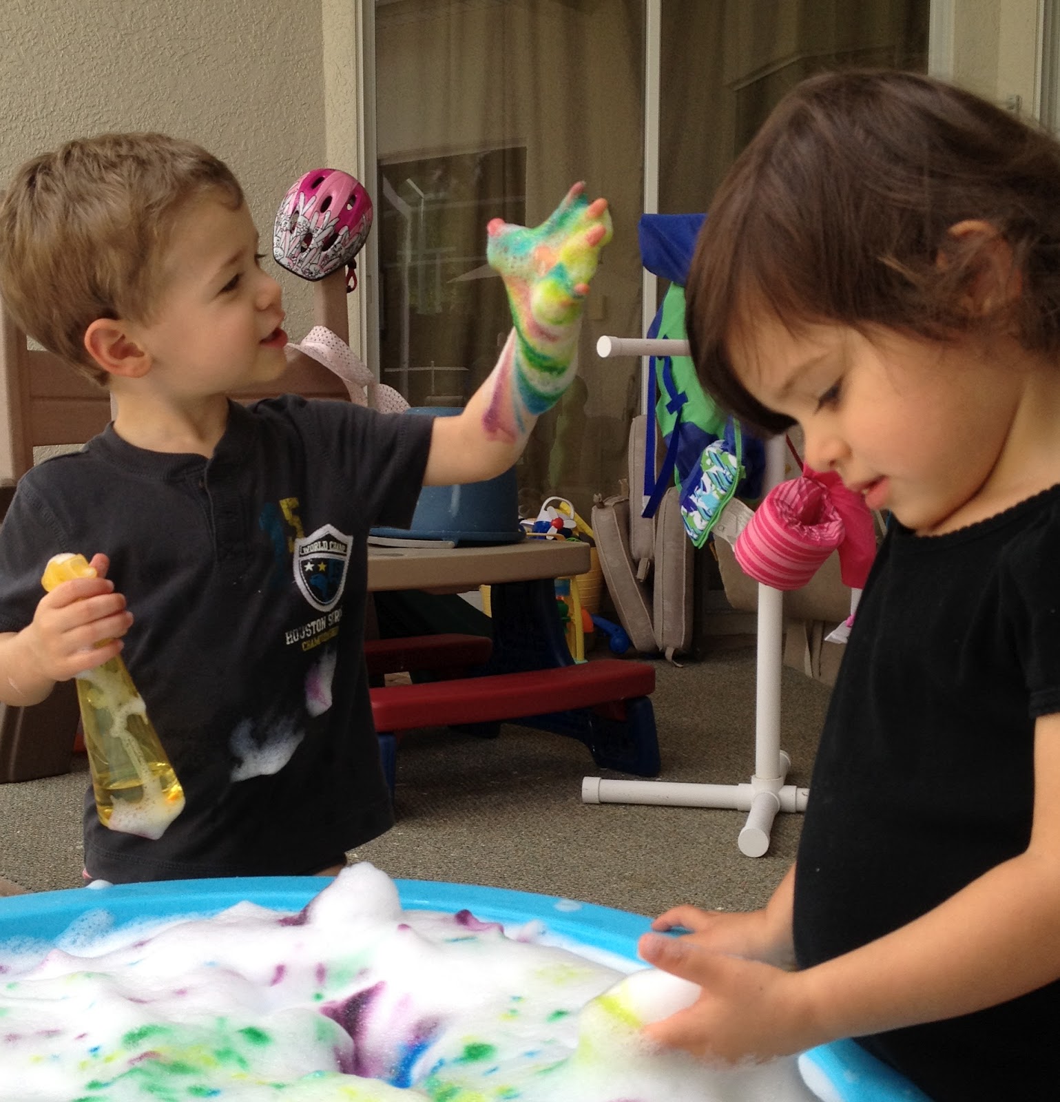 Two Much Fun Rainbow Bubbles and Glow Sticks