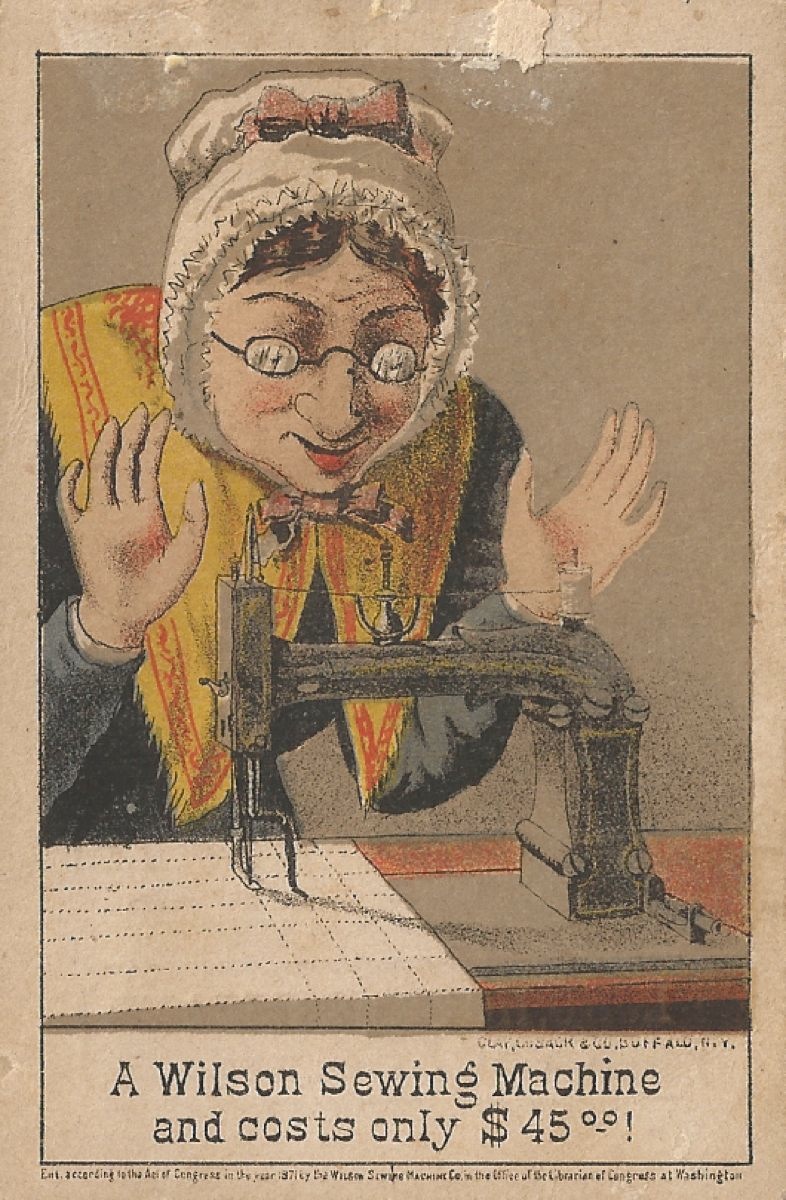 Quilting on the Crescent Trade Card Tuesday Wilson Sewing Machines