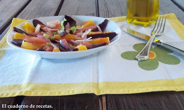 Ensalada Con Remolacha.
