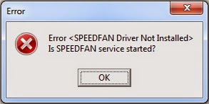 Error Speedfan Driver Not Installed