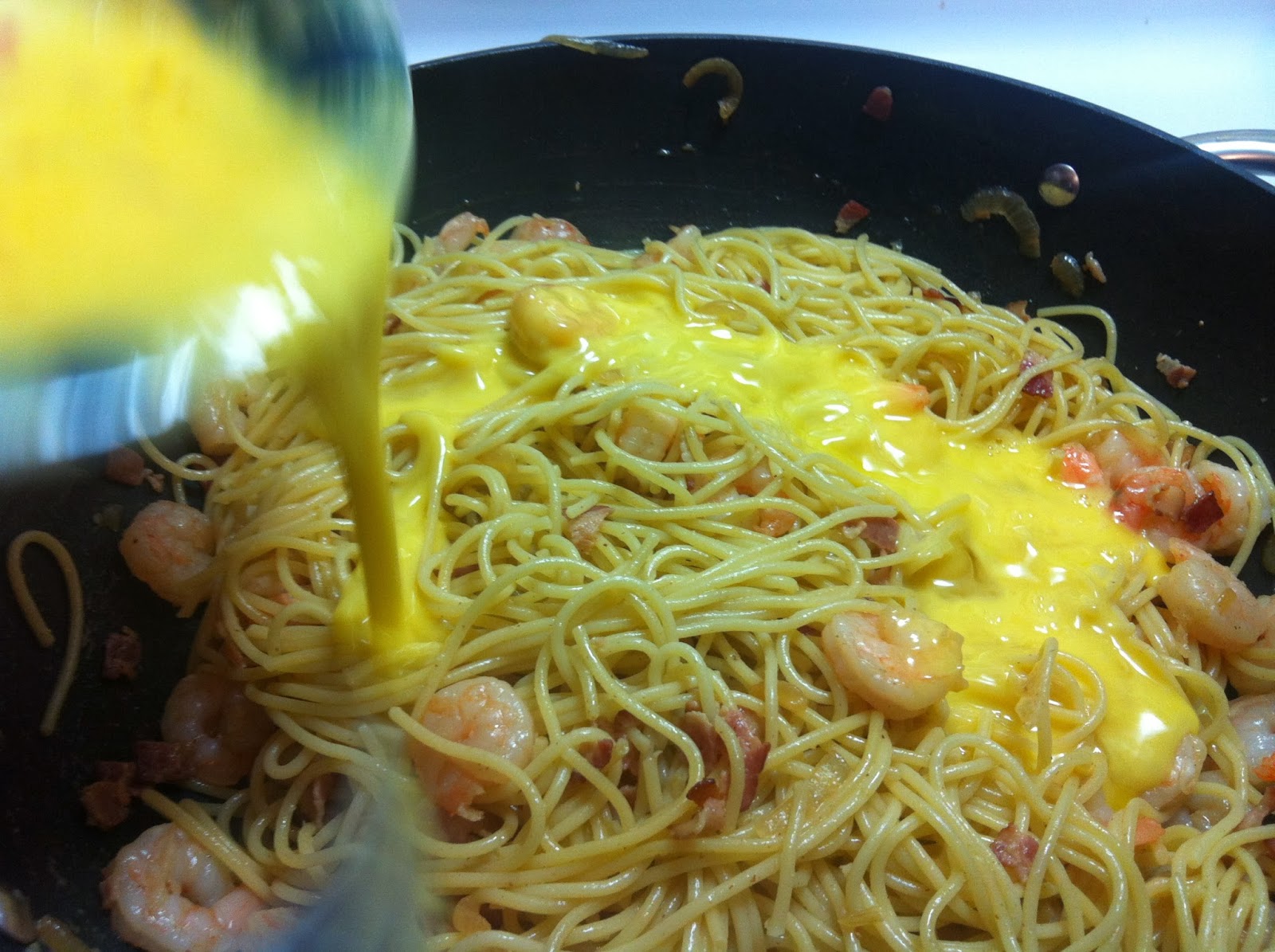 My Food Infatuation Shrimp and Bacon Carbonara