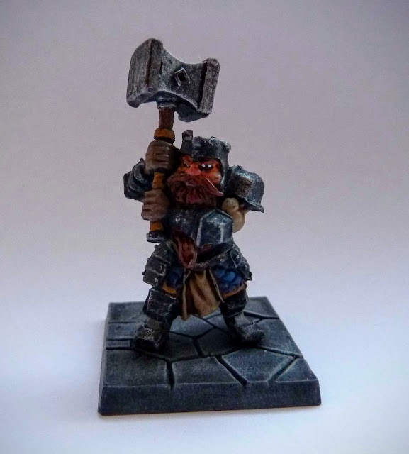 Dungeon Saga: Dwarf Kings Quest painted hero: Rordin.