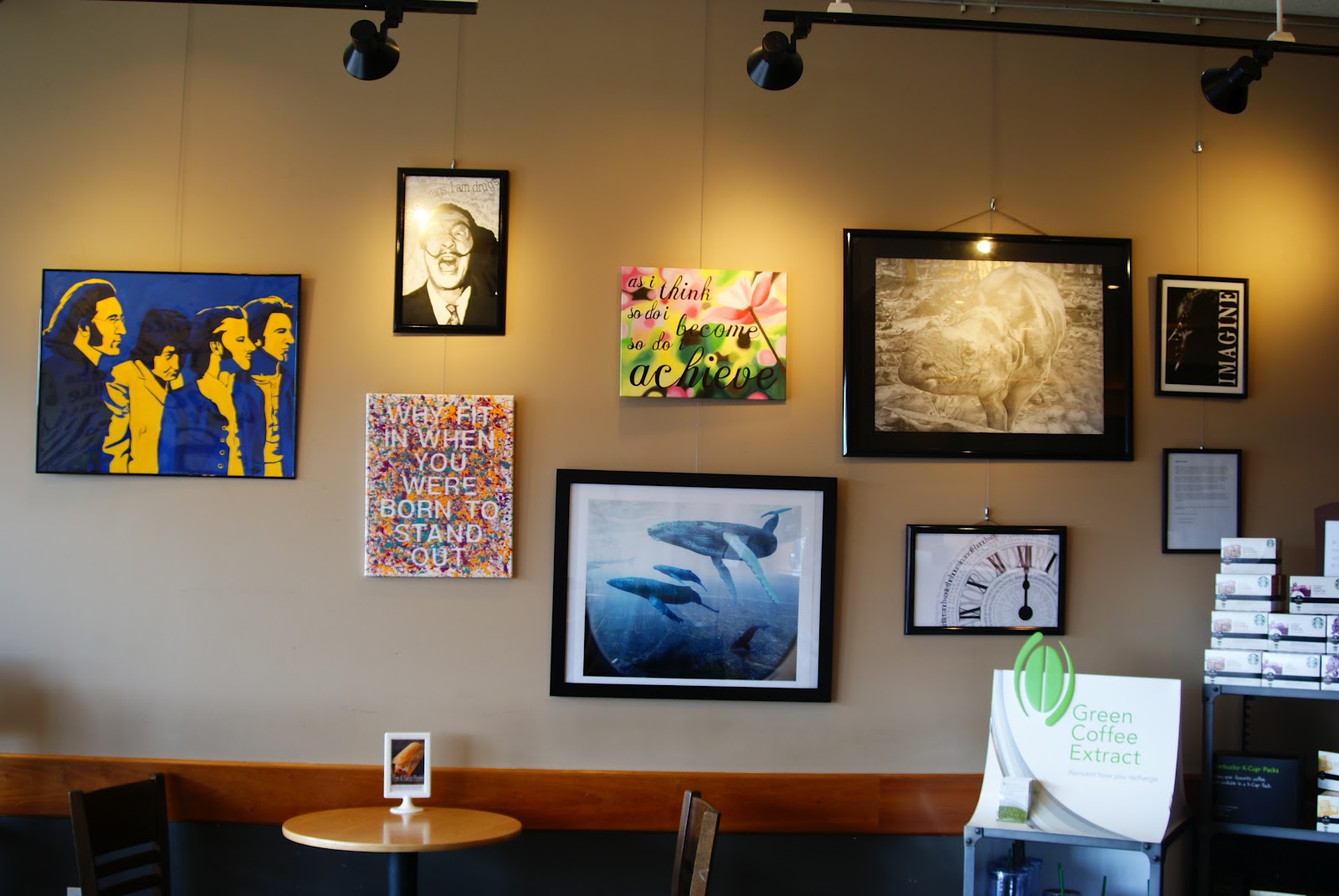 Ashleigh Green Starbucks Art Wall Display