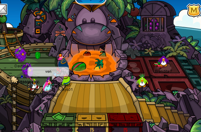 encontre a cece y rocky en club penguin