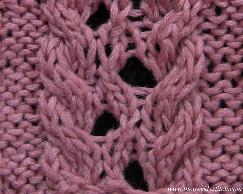 Cables and Eyelets Stitch The Weekly Stitch