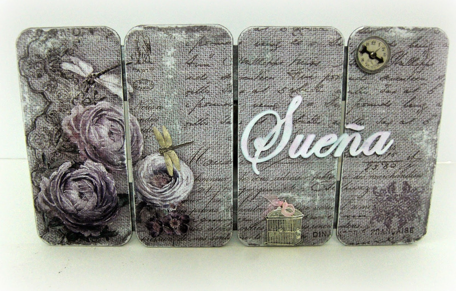 S-TROUBLE 15 Piezas de Madera te Amo dispersi/ón de Confeti Vintage decoraci/ón r/ústica de Fiesta Decoraciones de /álbum de Recortes artesanales