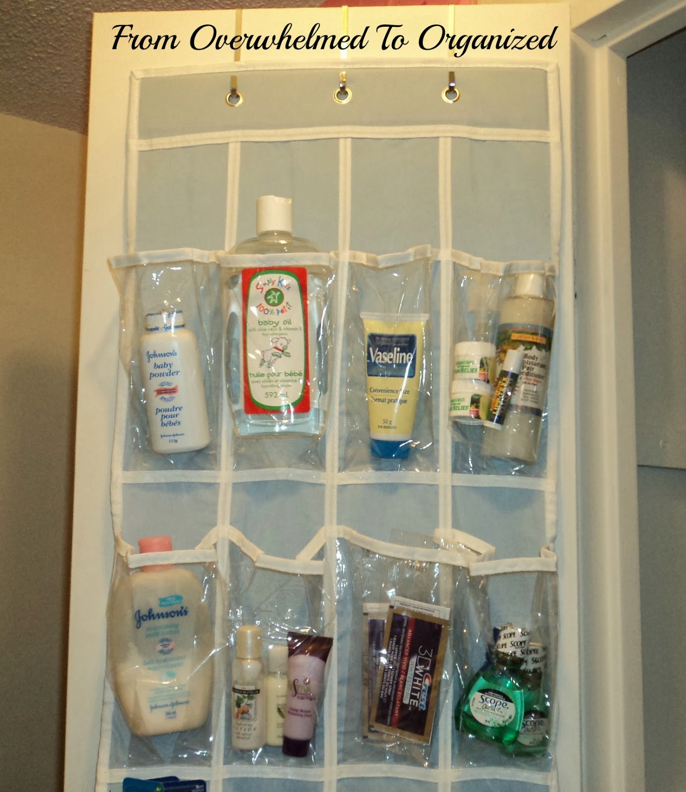 Day 2 Toiletries {31 Days of Easy Decluttering} From Overwhelmed to