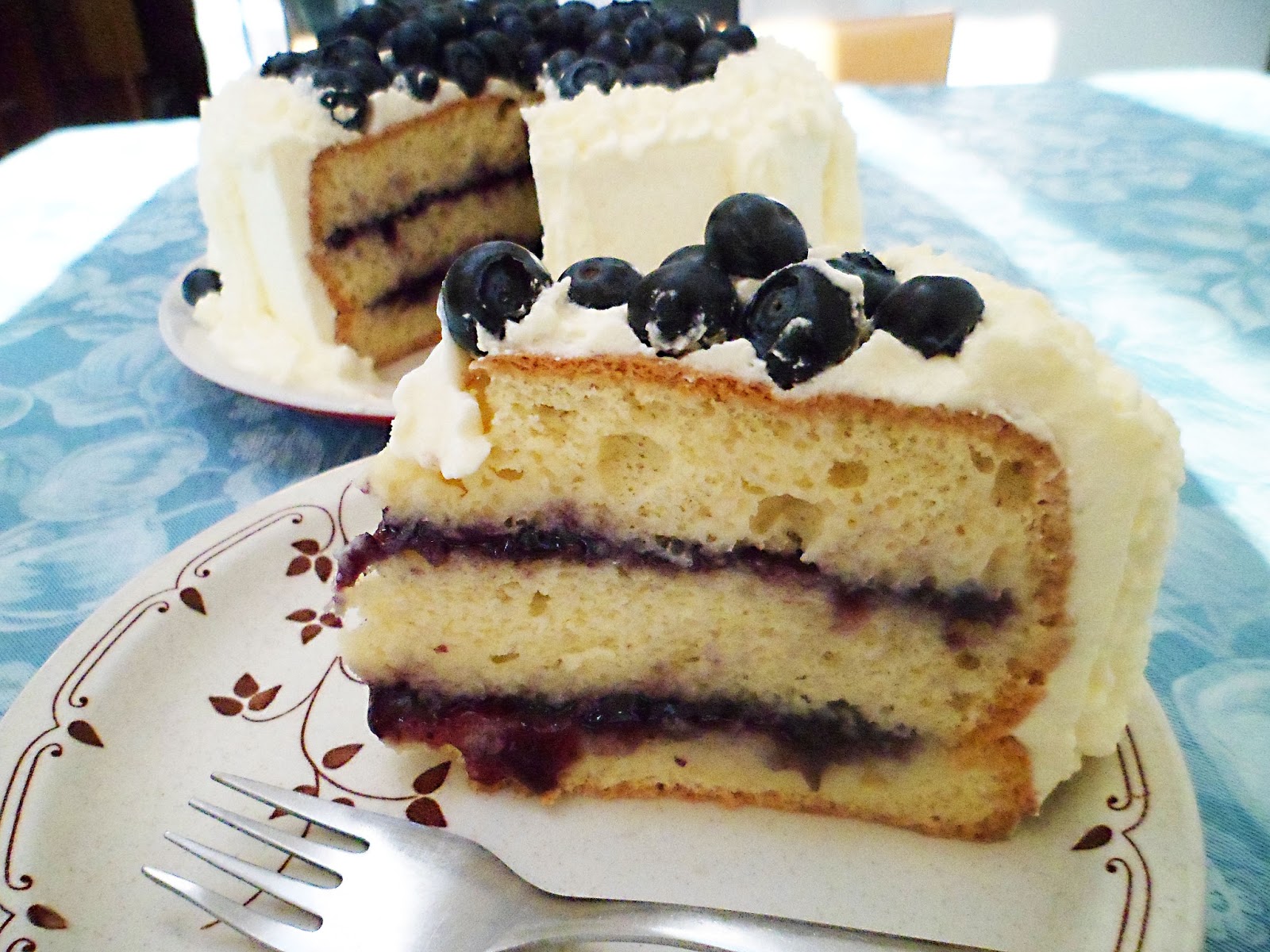Blueberry Coconut Tres Leches Layer Cake Recipe