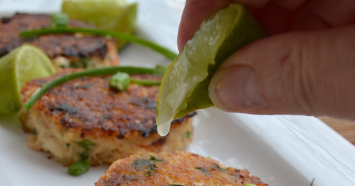 more than burnt toast Crab Cakes with Ginger and Coconut Milk by Barbara Tropp