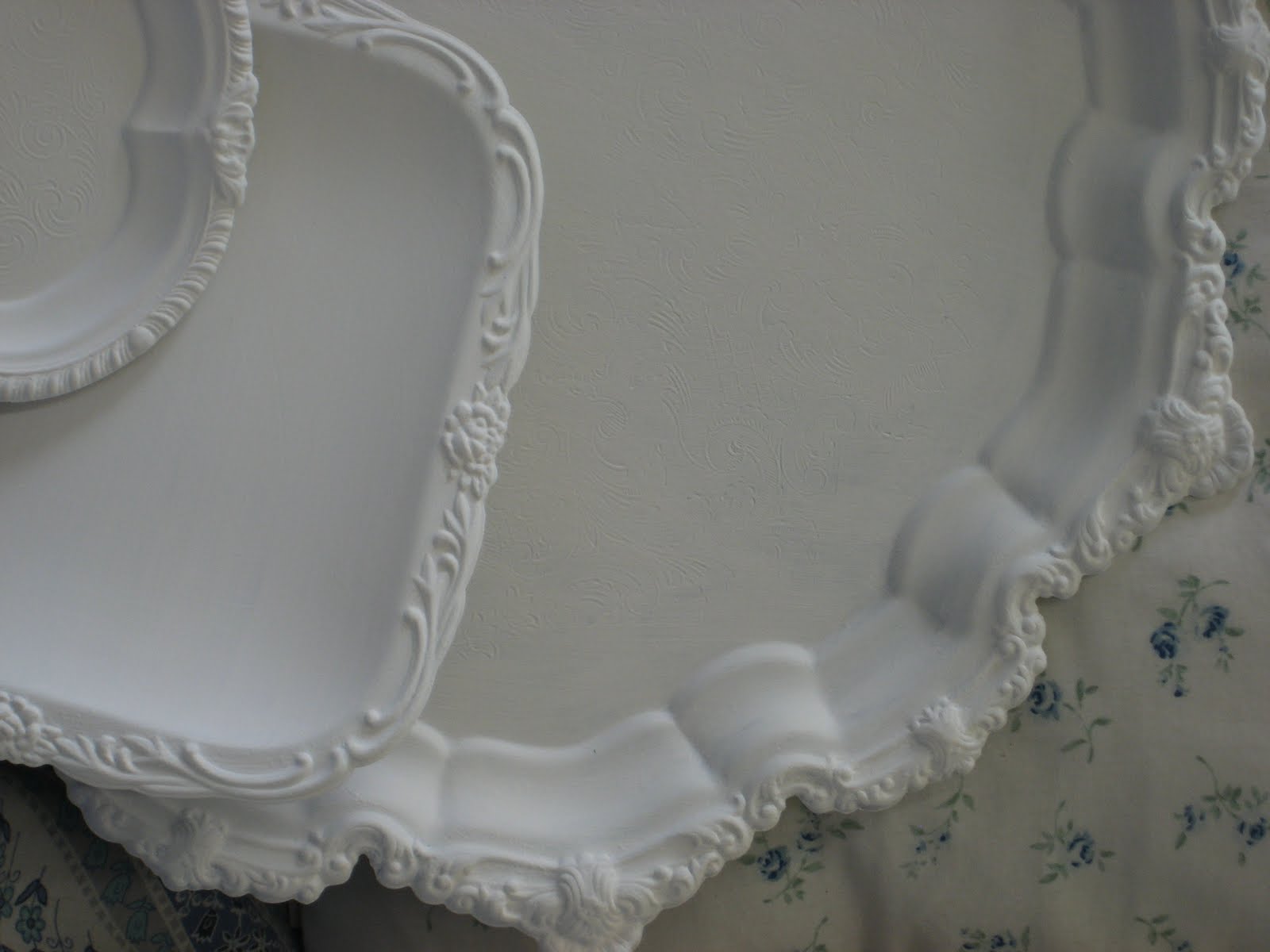 Lilies for Kate painting silver plate