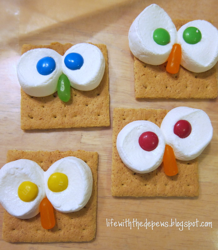 Owl snack and treat ideas for a party