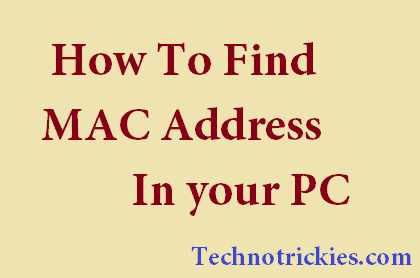 how to know pc mac address how to know pc mac address