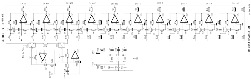 10 Band Graphic Equalizer Circuit