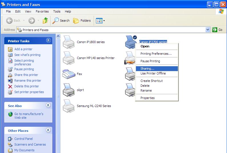 Cara Sharing Printer Di Windows 7 atau Windows XP