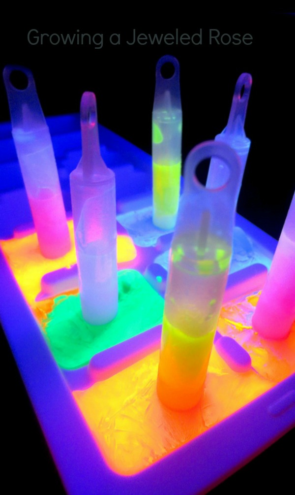 Glowing Ice Painting Growing A Jeweled Rose