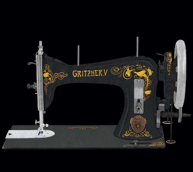 cabeza maquina de coser, sin tabla, Gritzner, dibujo cabeza maquina de coser, sin tabla, Gritzner, dibujo