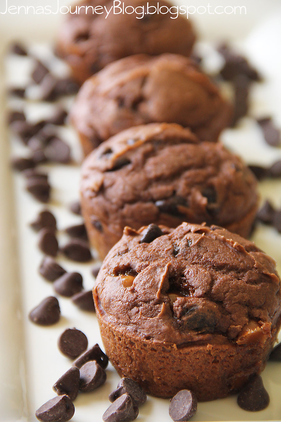 Jenna Blogs: 5 Ingredient Chocolate Caramel Muffins