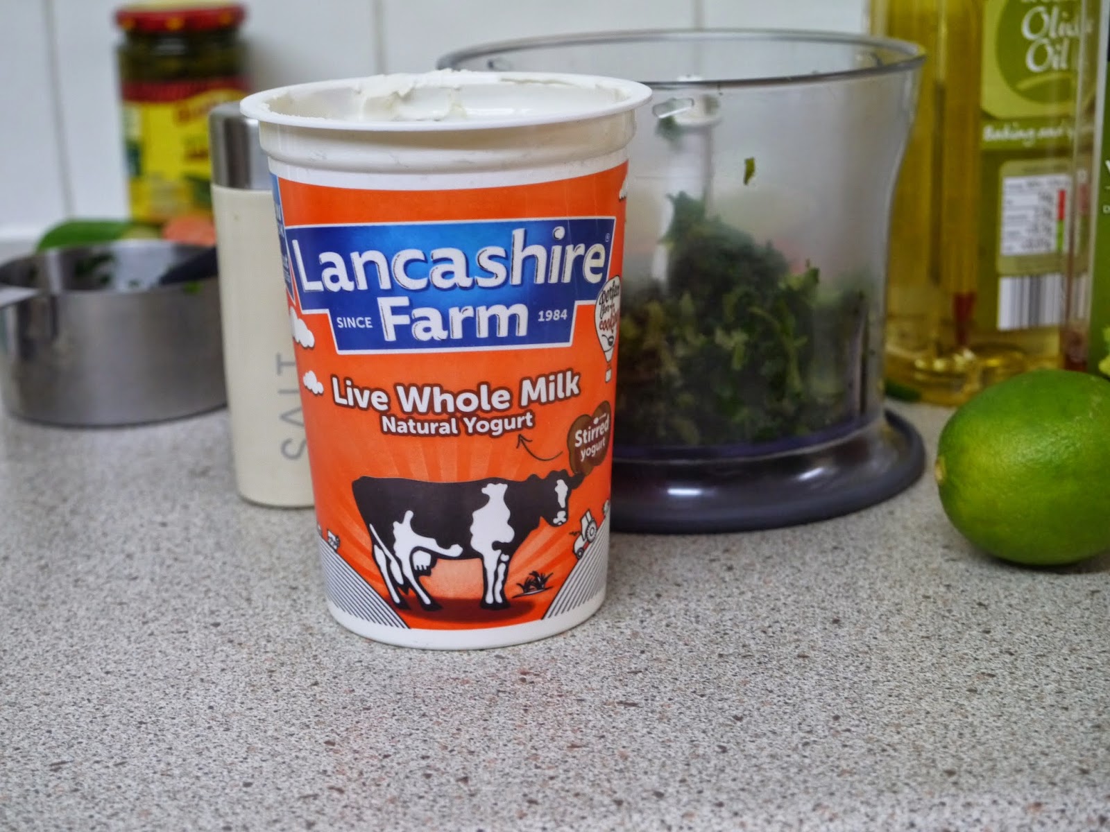 This Muslim Girl Bakes Spicy Grilled Chicken Salad + Creamy Coriander