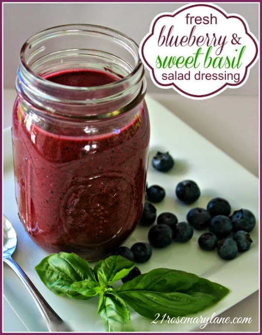 21 Rosemary Lane Fresh Blueberry and Sweet Basil Dressing