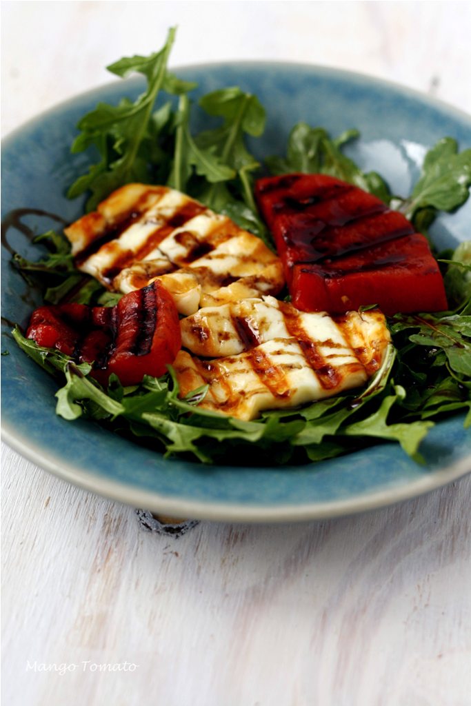 Mango & Tomato Grilled Halloumi & Watermelon Salad