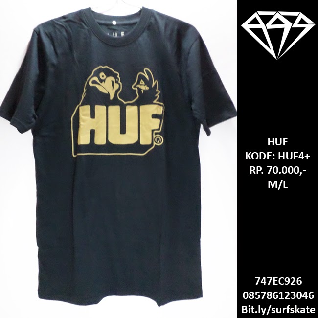 Surf Skate Tees Baju Kaos Huf Skateboards T Shirt Tees surf skate tees baju kaos huf skateboards t shirt tees