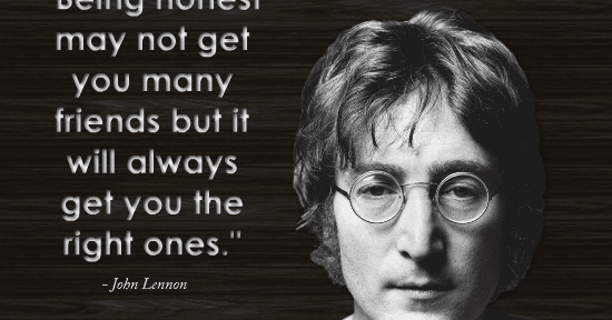 SCG - Social Media COVERS: QUOTES: "Being honest may not get you many