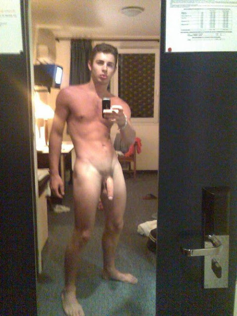 Naked Man In Mirror 44