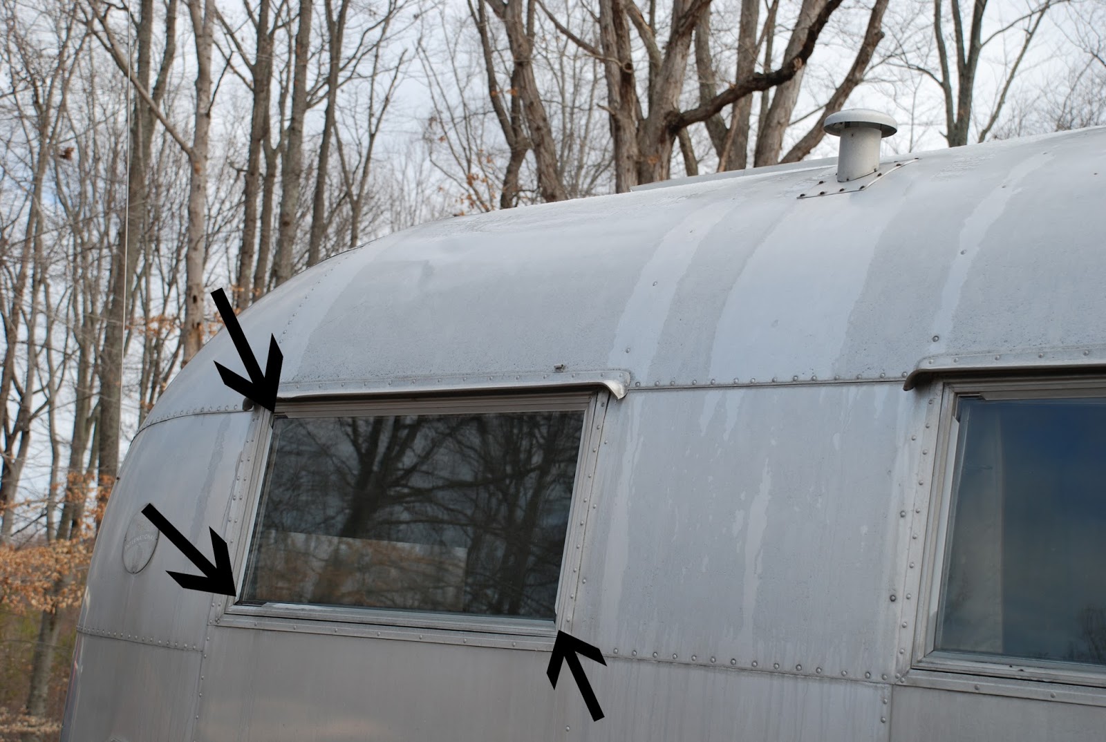 1959 Airstream Ambassador Blog Windows