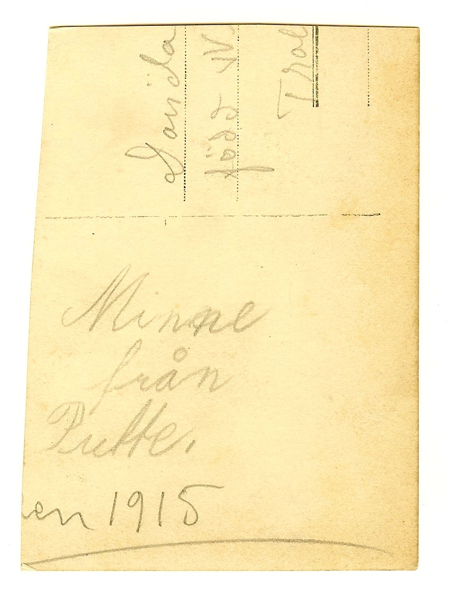 Four Bees Swedish Soldiers Photo, circa 1915, Swedish Army Winter Hat