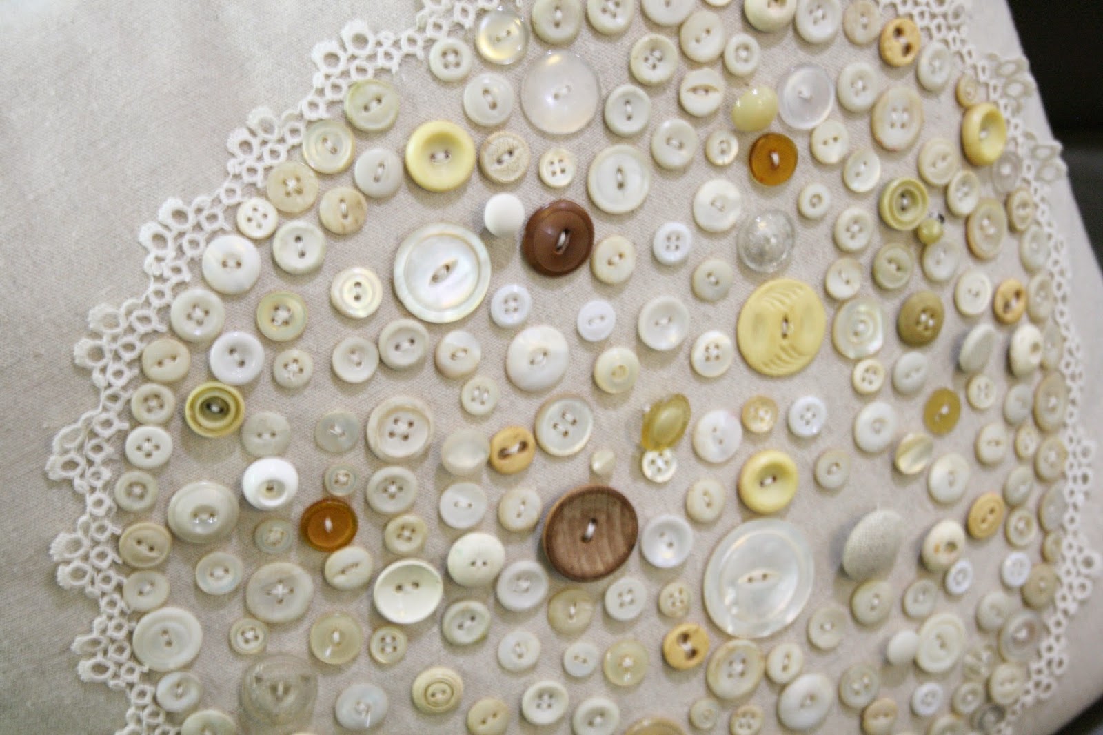 Marsha's Creekside Creations How to Make a Vintage Button Pillow Cover