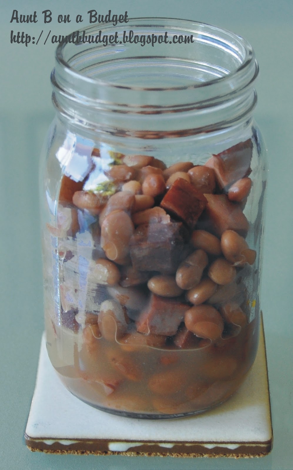 Aunt B on a Budget Slow Cooker Pinto Beans With Ham, and How to Can Them
