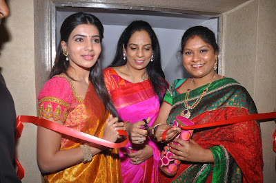 samantha at woman world room launch, samantha actress pics
