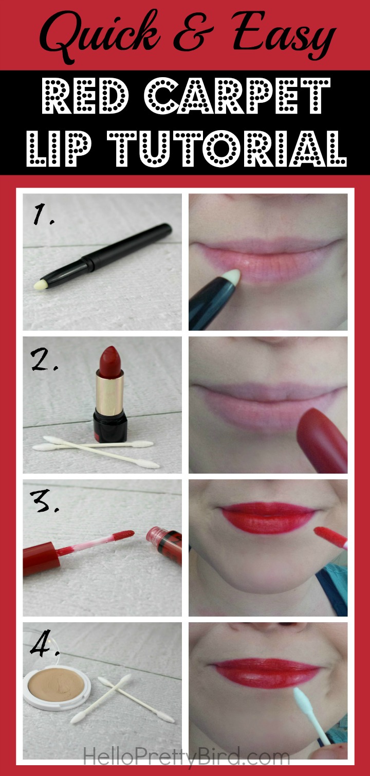 #BeautyQtips Q-tips Precision Tips Red Carpet Easy Lip Makeup Tutorial #CG Clever Girls Collective