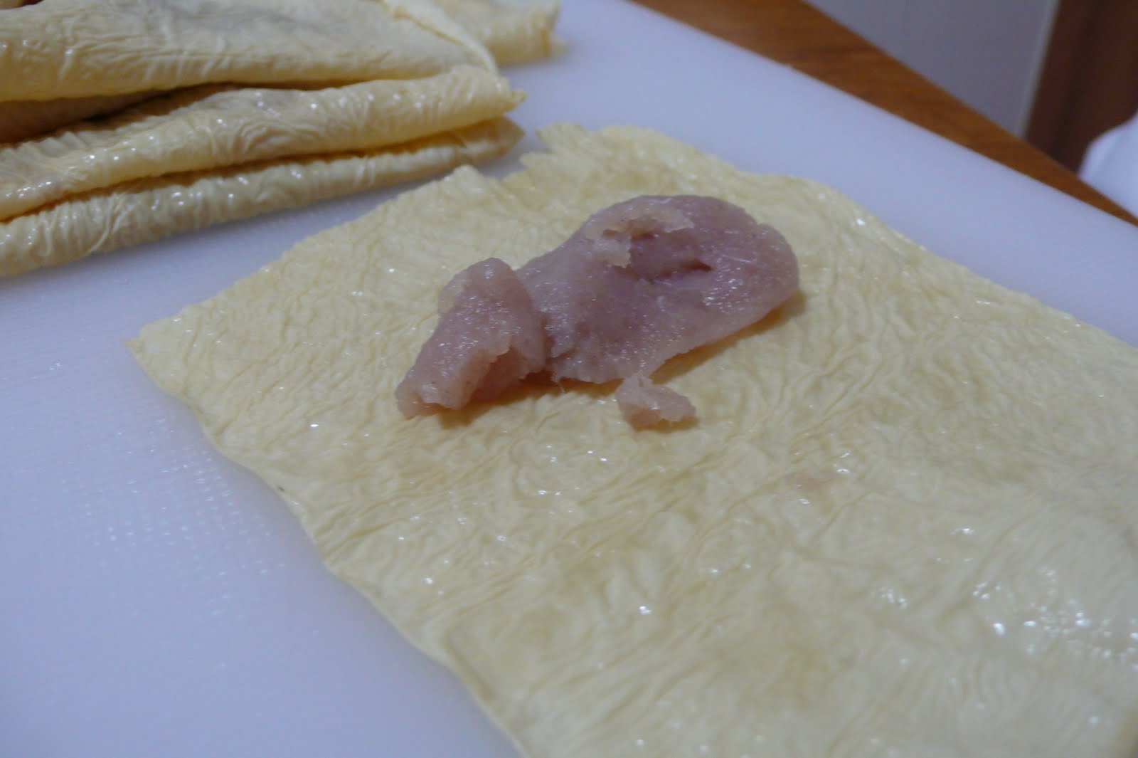 Pan Fried Dried Bean Curd With Fish Paste