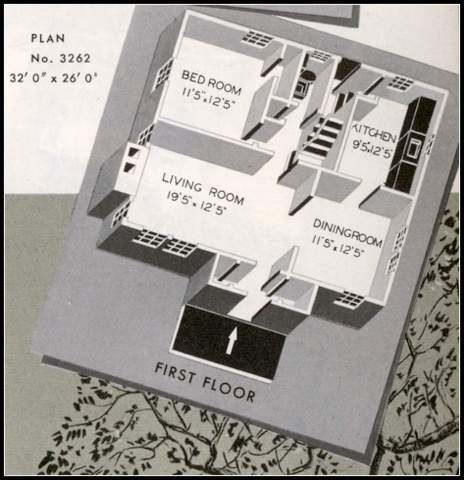 Floorplan Image: Sears Homes from 1940
