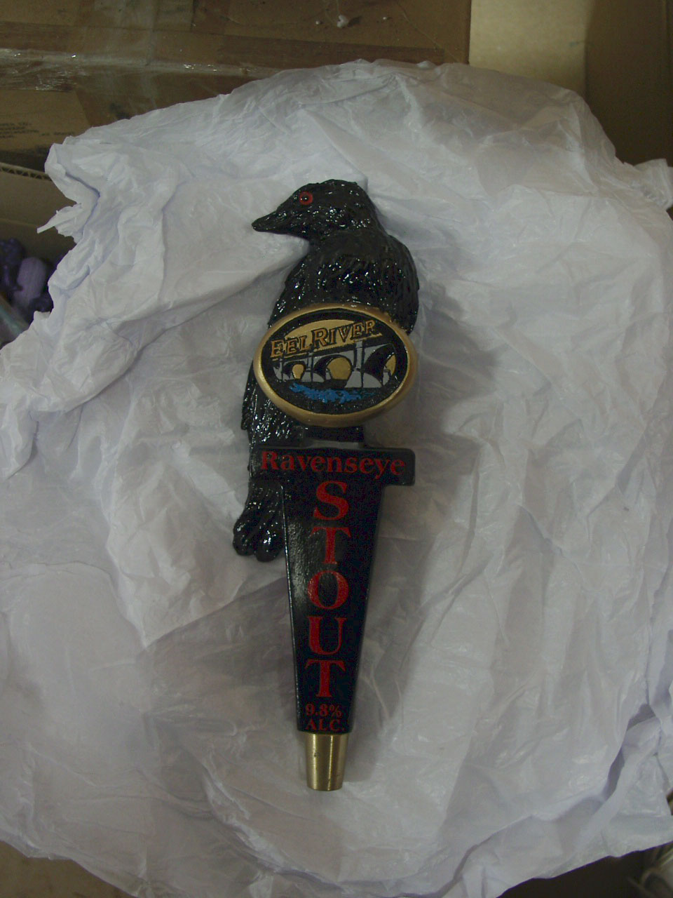 Amazing Tap Handles Tap Handle 30 Eel River Ravens Eye Stout Raven