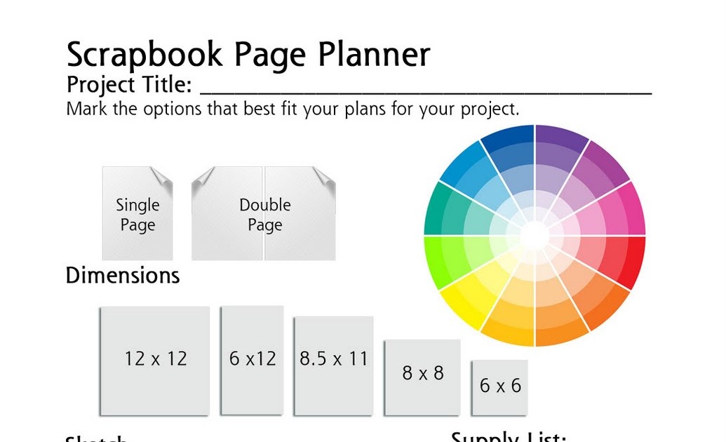 Scraps of Color Espire Scrapbook Layout Planner