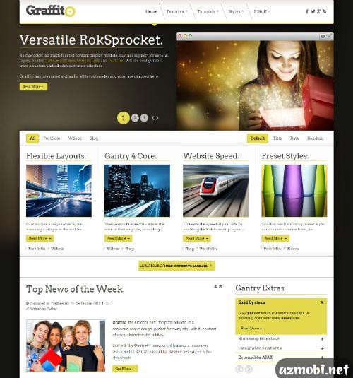 RT Graffito v1.2 - Template for Joomla 2.5 - 3.0