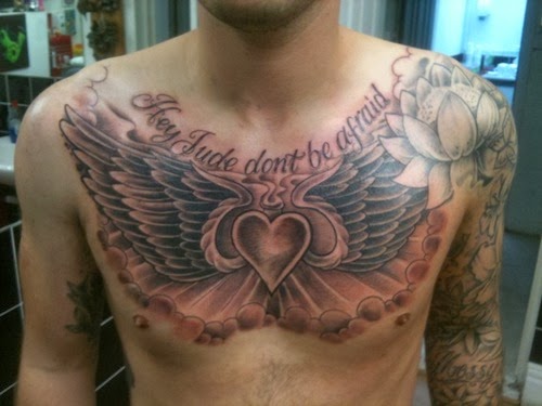 Images of Religious Tattoos on Chest
