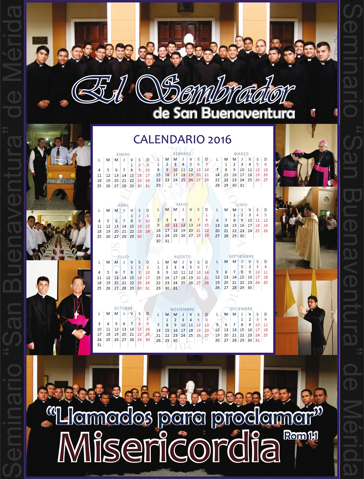 Calendario 2016 "Seminario San Buenaventura"