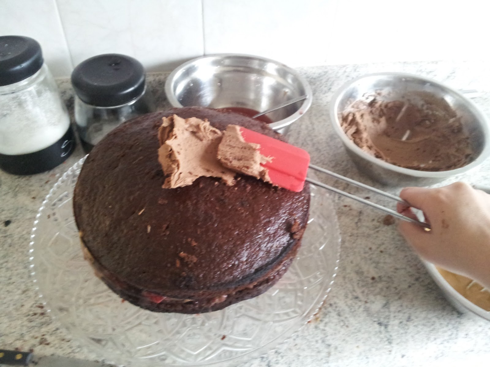 Recetas de Cocina Pastel o Torta de Chocolate parte 2, Relleno de los