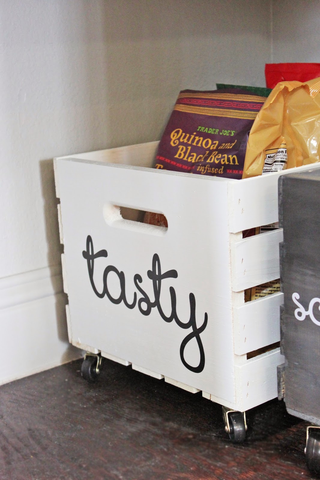 a little of this, a little of that DIY {Rolling} Wood Crates