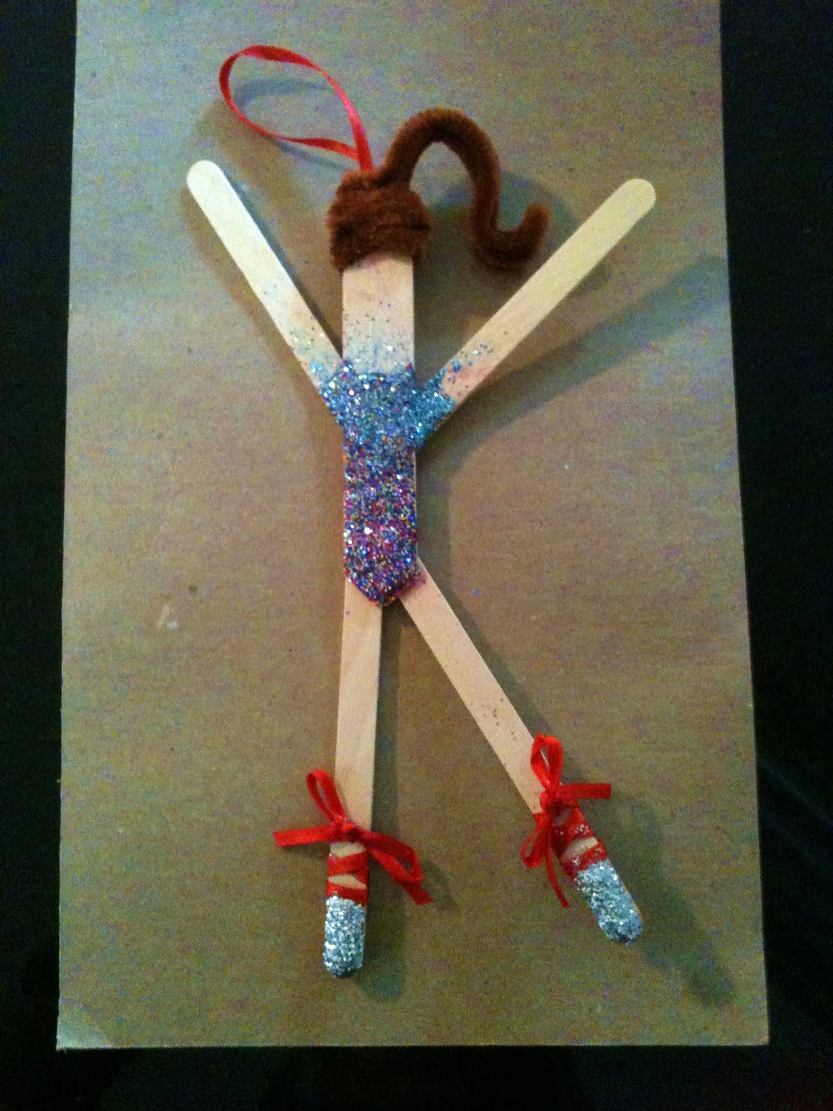 Popsicle Stick Ballerina Dancer Craft - Messy Little Monster