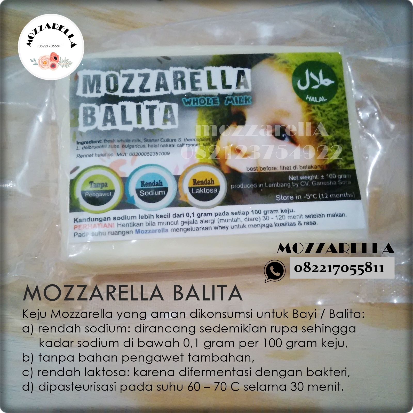Keju Mozzarella Halal Bandung: KEJU MOZZARELLA UNTUK BAYI BALITA ANAK