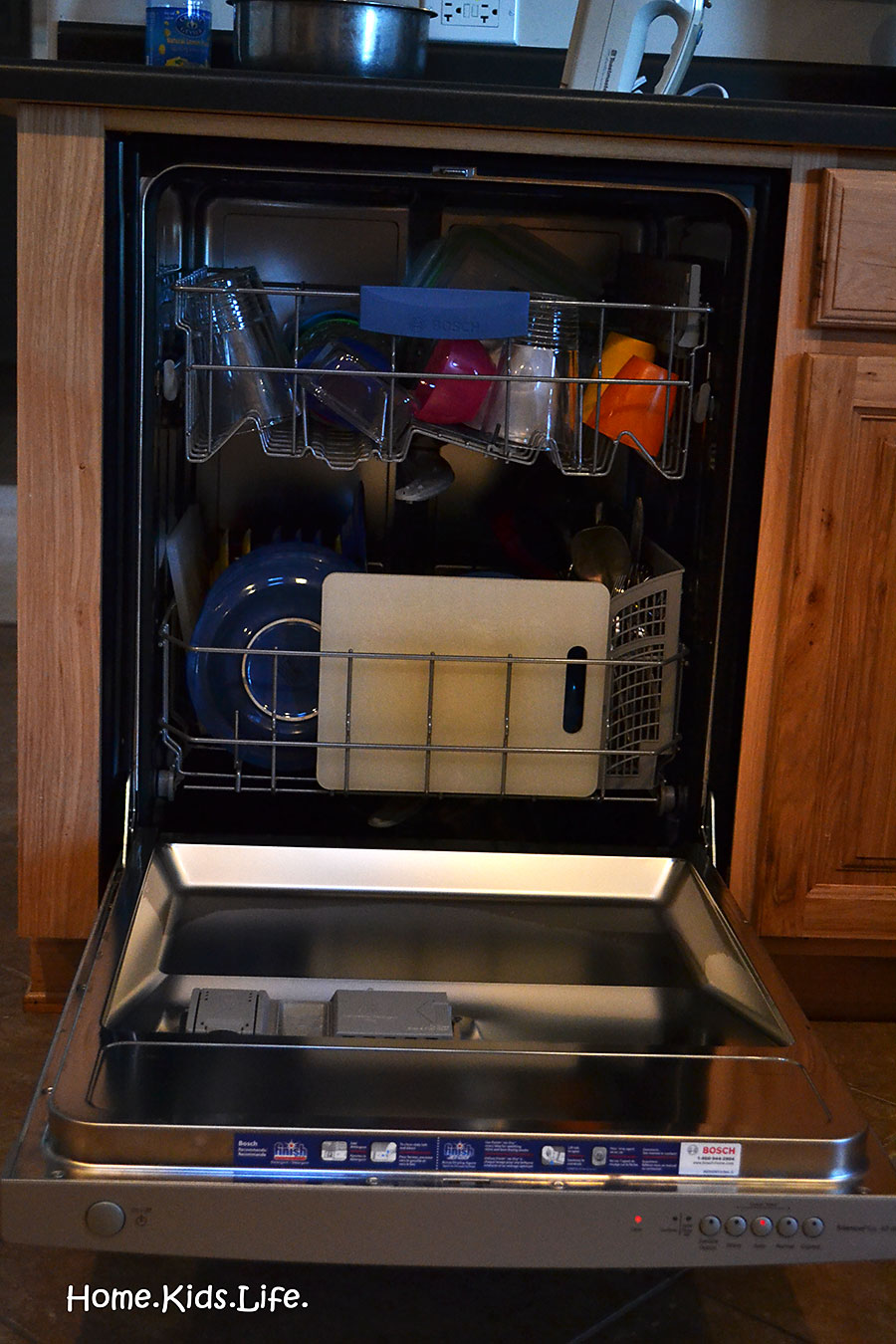 Home. Kids. Life. The Bosch Dishwasher Review