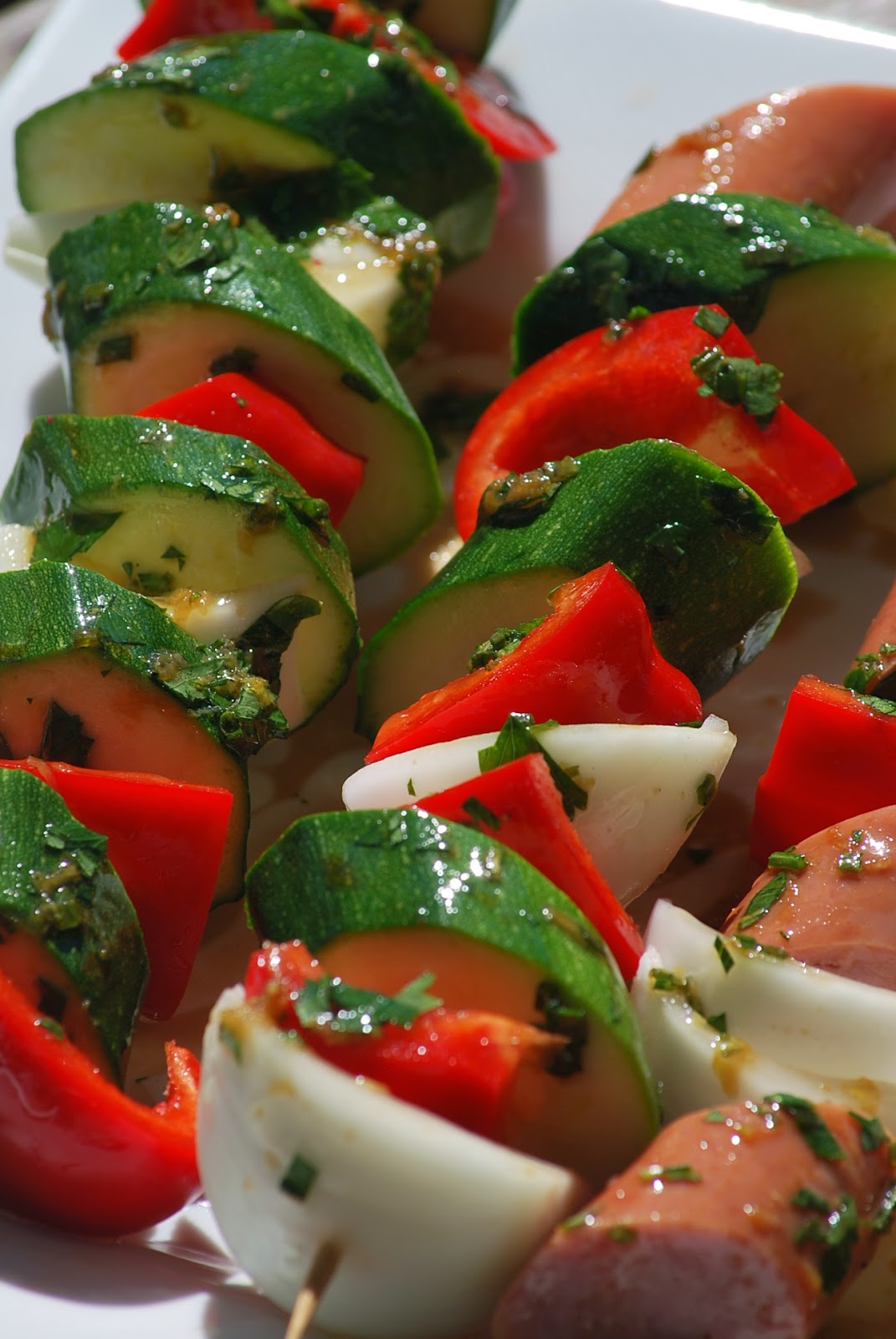 My story in recipes Turkey Sausage Skewers